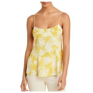 Rebecca‎ Taylor Sleeveless Peplum Camisole Top Sunflower Yellow 10